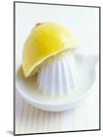 Lemon Half on Lemon Squeezer-Maja Smend-Mounted Photographic Print