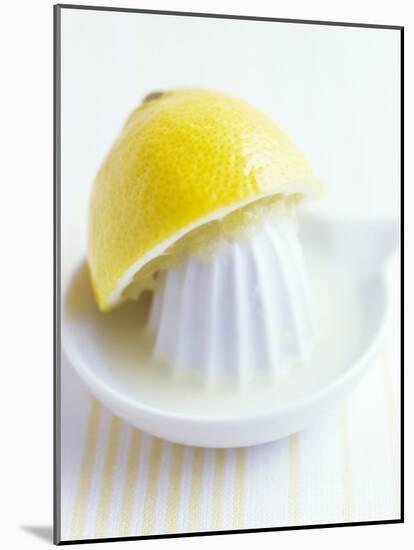 Lemon Half on Lemon Squeezer-Maja Smend-Mounted Photographic Print