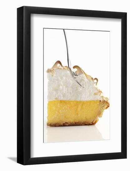 Lemon Meringue Pie with a Fork-Clinton Hussey-Framed Photographic Print