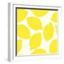 Lemon Pattern-TashaNatasha-Framed Art Print