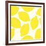 Lemon Pattern-TashaNatasha-Framed Art Print