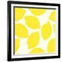 Lemon Pattern-TashaNatasha-Framed Art Print