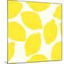 Lemon Pattern-TashaNatasha-Mounted Art Print