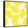 Lemon Pattern-TashaNatasha-Framed Stretched Canvas