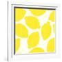 Lemon Pattern-TashaNatasha-Framed Art Print