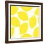 Lemon Pattern-TashaNatasha-Framed Art Print