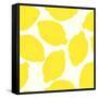 Lemon Pattern-TashaNatasha-Framed Stretched Canvas