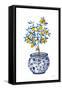 Lemon Tree in Chinoiserie I-Yvette St. Amant-Framed Stretched Canvas