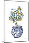 Lemon Tree in Chinoiserie I-Yvette St. Amant-Mounted Art Print