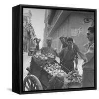 Lemon Vendors-J^ R^ Eyerman-Framed Stretched Canvas