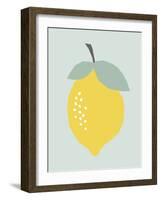 Lemon-Nanamia Design-Framed Art Print