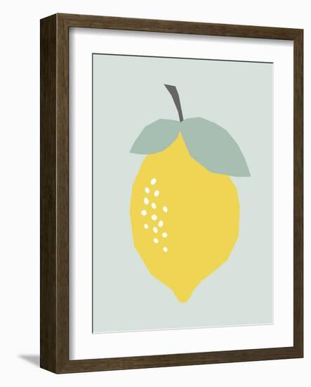 Lemon-Nanamia Design-Framed Art Print