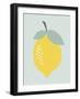 Lemon-Nanamia Design-Framed Art Print