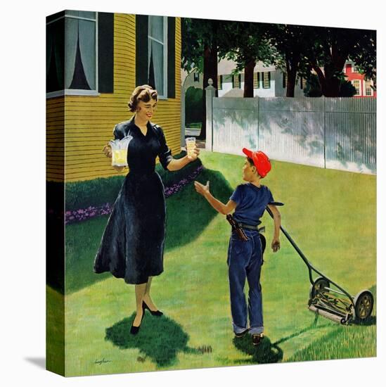 "Lemonade for the Lawnboy", May 14, 1955-George Hughes-Stretched Canvas