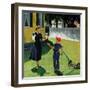 "Lemonade for the Lawnboy", May 14, 1955-George Hughes-Framed Giclee Print