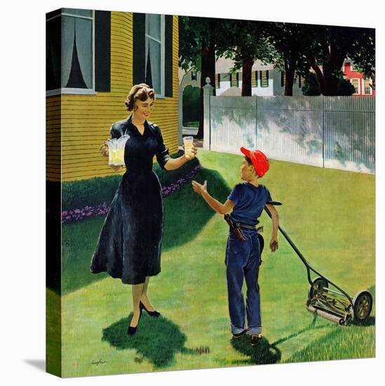 "Lemonade for the Lawnboy", May 14, 1955-George Hughes-Stretched Canvas