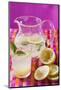 Lemonade in Glass and Jug-Foodcollection-Mounted Photographic Print