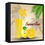 Lemonade Juice-sognolucido-Framed Stretched Canvas