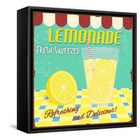 Lemonade Poster-radubalint-Framed Stretched Canvas