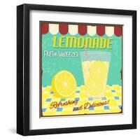 Lemonade Poster-radubalint-Framed Art Print