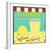 Lemonade Poster-radubalint-Framed Art Print