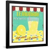 Lemonade Poster-radubalint-Framed Art Print