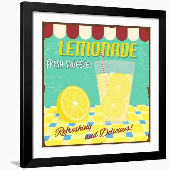 Lemonade Poster-radubalint-Framed Art Print