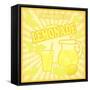 Lemonade Poster-radubalint-Framed Stretched Canvas