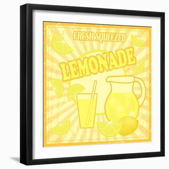 Lemonade Poster-radubalint-Framed Art Print