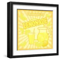 Lemonade Poster-radubalint-Framed Art Print