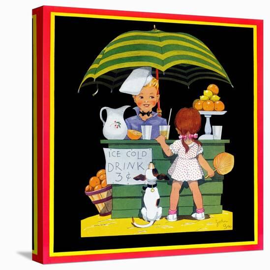 Lemonade Stand - Child Life-John Gee-Stretched Canvas