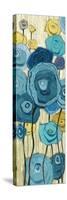 Lemongrass in Blue Panel I-Shirley Novak-Stretched Canvas