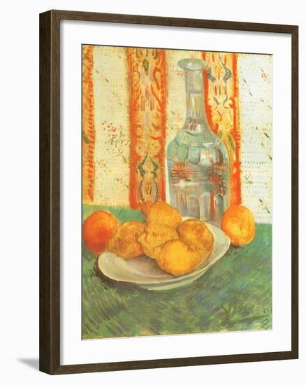 Lemons and Decanter, 1887-Vincent van Gogh-Framed Giclee Print