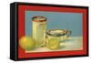 Lemons and Lemonade - Citrus Crate Label-Lantern Press-Framed Stretched Canvas