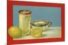Lemons and Lemonade - Citrus Crate Label-Lantern Press-Mounted Premium Giclee Print