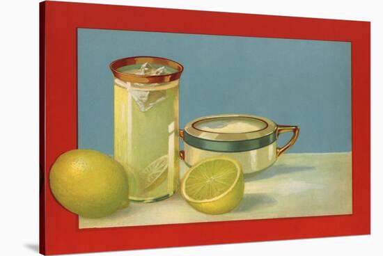 Lemons and Lemonade - Citrus Crate Label-Lantern Press-Stretched Canvas