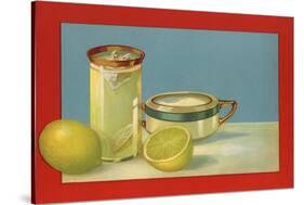 Lemons and Lemonade - Citrus Crate Label-Lantern Press-Stretched Canvas