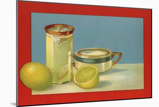 Lemons and Lemonade - Citrus Crate Label-Lantern Press-Mounted Art Print