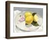 Lemons on a Plate lI-Victoria Barnes-Framed Art Print