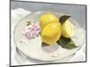 Lemons on a Plate lI-Victoria Barnes-Mounted Art Print