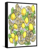 Lemons Original-Cyndi Lou-Framed Stretched Canvas