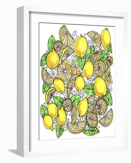 Lemons Original-Cyndi Lou-Framed Giclee Print