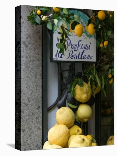 Lemons, Positano, Amalfi Coast, Campania, Italy-Walter Bibikow-Stretched Canvas