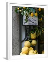 Lemons, Positano, Amalfi Coast, Campania, Italy-Walter Bibikow-Framed Premium Photographic Print