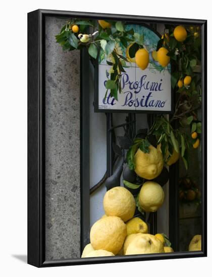 Lemons, Positano, Amalfi Coast, Campania, Italy-Walter Bibikow-Framed Photographic Print