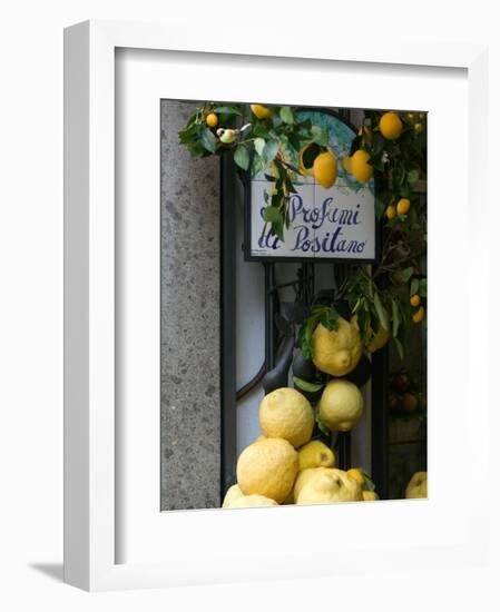 Lemons, Positano, Amalfi Coast, Campania, Italy-Walter Bibikow-Framed Photographic Print