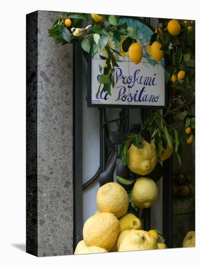 Lemons, Positano, Amalfi Coast, Campania, Italy-Walter Bibikow-Stretched Canvas
