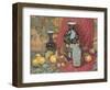 Lemons with Black Vase-Francie Botke-Framed Art Print