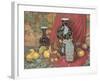 Lemons with Black Vase-Francie Botke-Framed Art Print