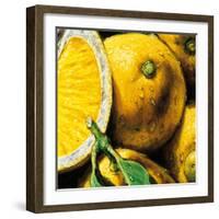 Lemons-null-Framed Art Print